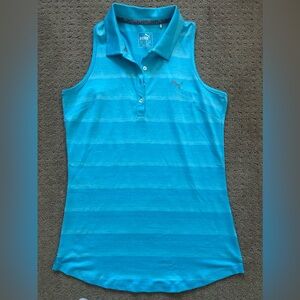 Puma women’s sleeveless blue golf tennis tank size S